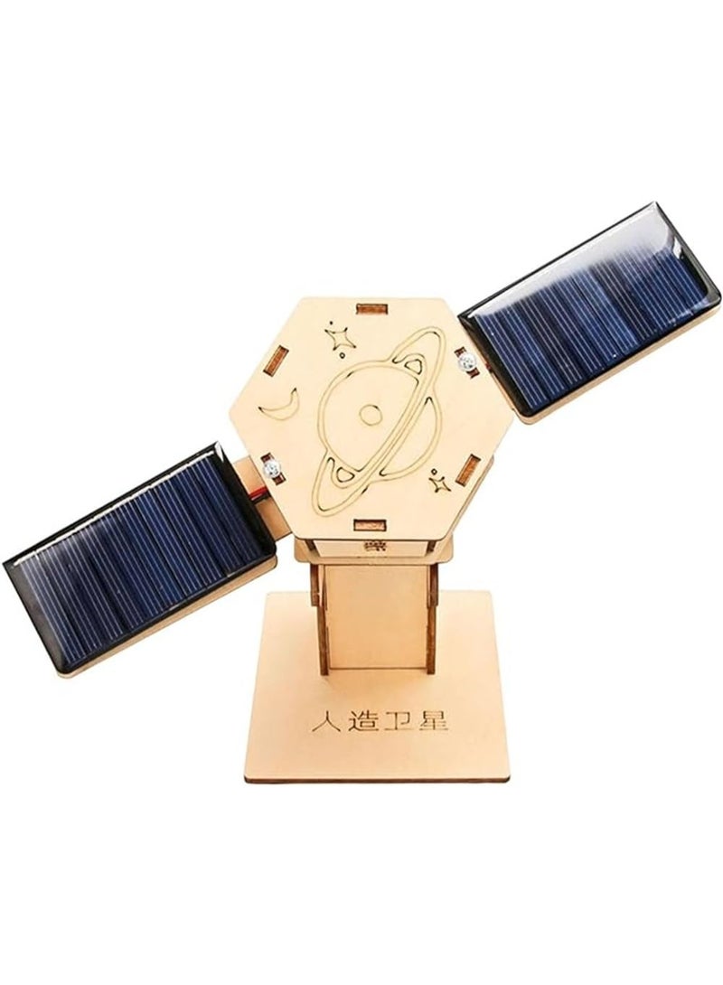 Daytoyz DIY Artificial Satellite Model, Wood Science Projects Experiment Kits, Novelty Scientific Building Toy, DIY Model Kits for Exploring Principles of Artificial Satellites, Gift, Teaching Prop - Image 1